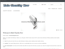 Tablet Screenshot of malechastitynow.com